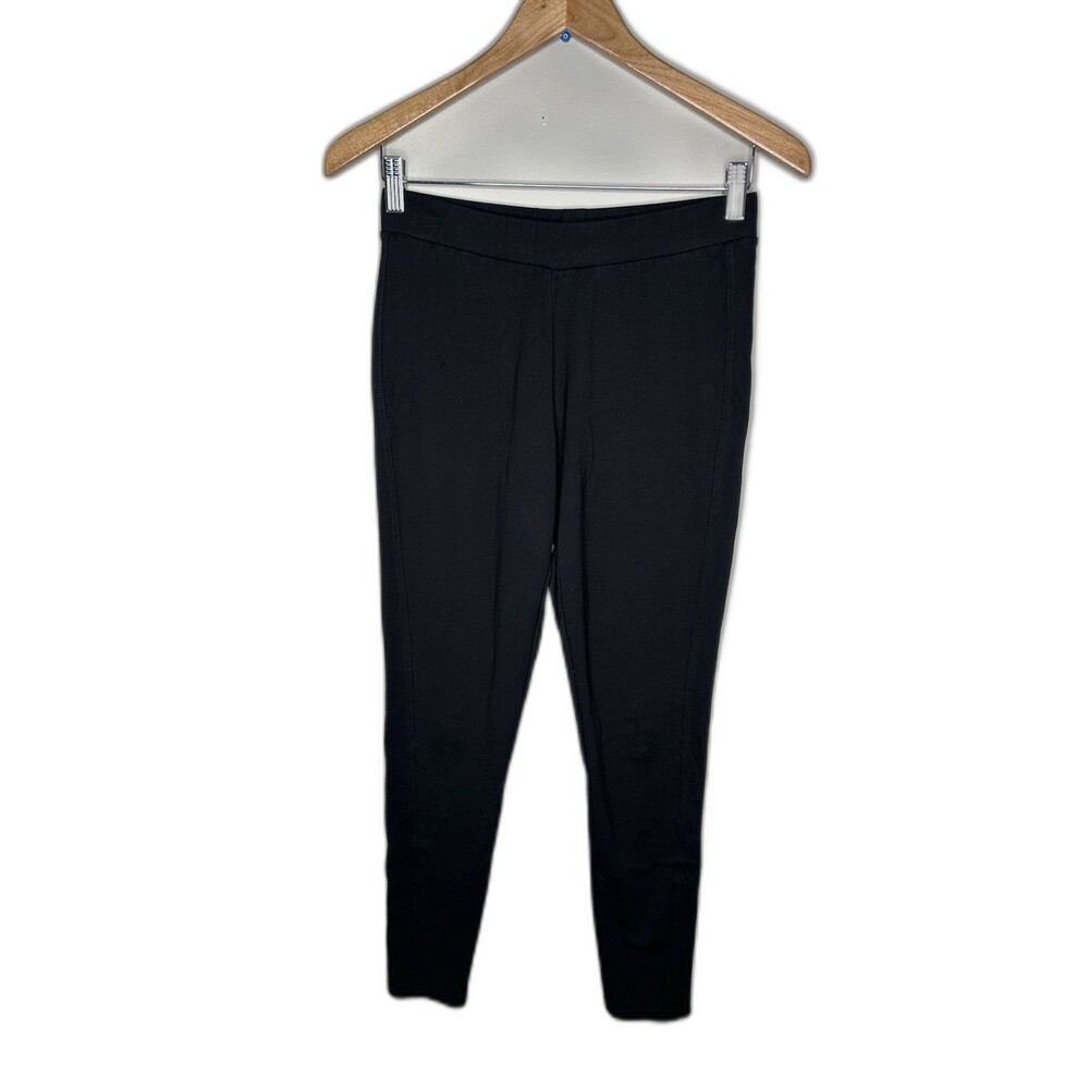 Philosophy Womens Size Medium Cotton Stretch Mid Rise Pullover Black Leggings